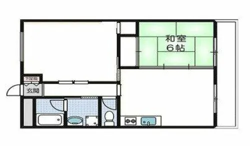 キャッスルハイツ【2階】の間取り