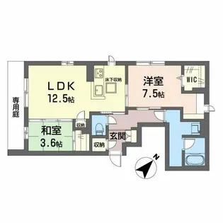 La maison rose【1階】の間取り