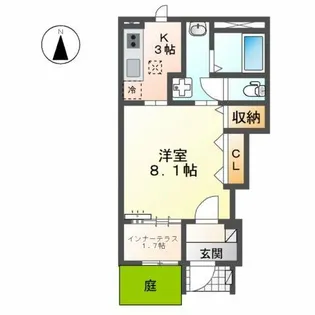 SerenoⅢ(セレーノⅢ)【1階】の間取り