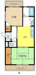 アイリス中平【3階】の間取り