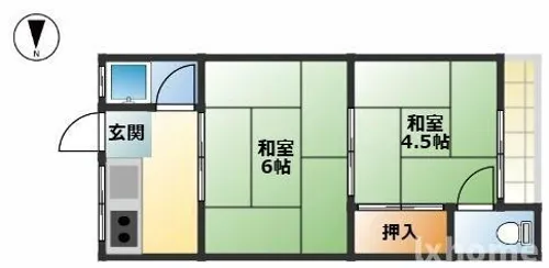 グリーンハイツ【1階】の間取り