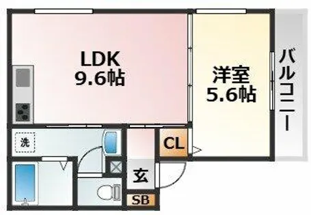 大阪府大阪市東淀川区井高野2丁目【アパート】の間取り