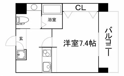 大阪府大阪市城東区中央3丁目【マンション】の間取り