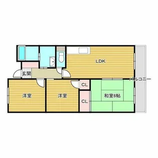 ロイヤルコート【2階】の間取り