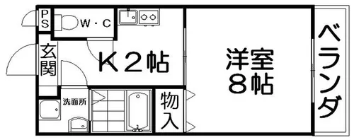 エストリザイア【5階】の間取り