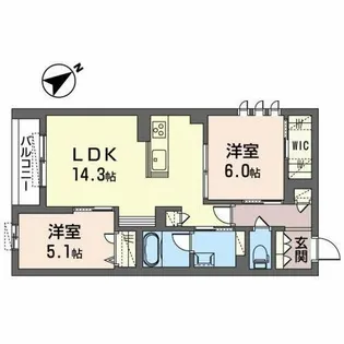 Alivio【3階】の間取り