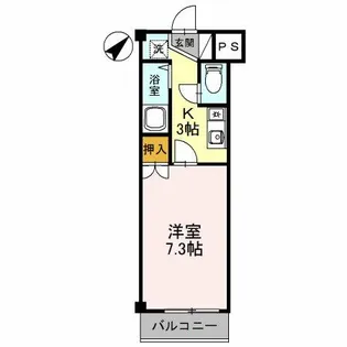 ローズハイツT・K【2階】の間取り