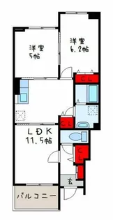ジョイフル四寳庵【1階】の間取り