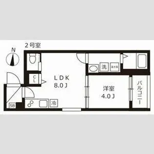 バズ北巽【1階】の間取り