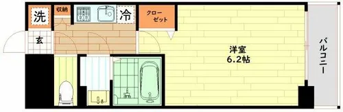 Alivis福島海老江(旧 フォーリアライズ福島ルノン)【7階】の間取り