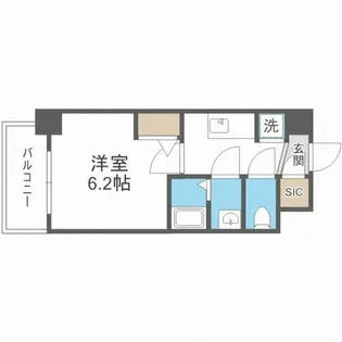 アドバンス西梅田ビオス【7階】の間取り
