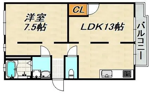 エード白川【5階】の間取り
