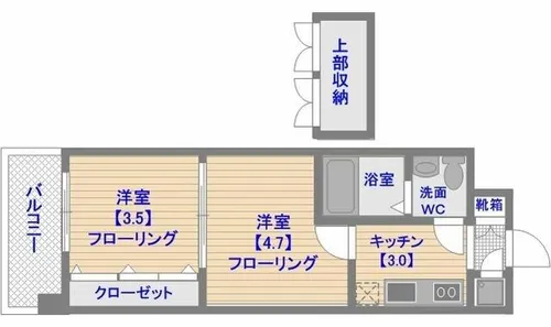 ORIENT BLD No.54【7階】の間取り