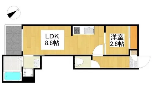 REGALEST下小田井【3階】の間取り