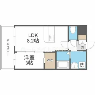 セレニテ江坂アリア【3階】の間取り