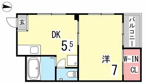 グリーン本山【2号室】の間取り