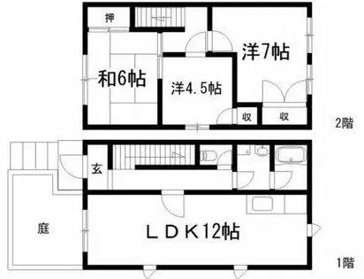 アネックスカミサワA【1階】の間取り
