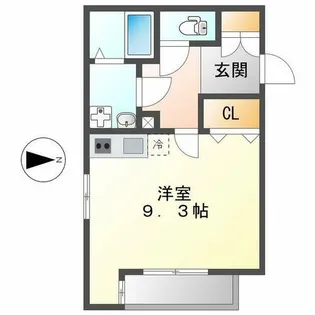 ルシエル東海通ノース【3階】の間取り