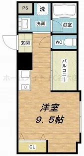 フレアコート北浜【6階】の間取り