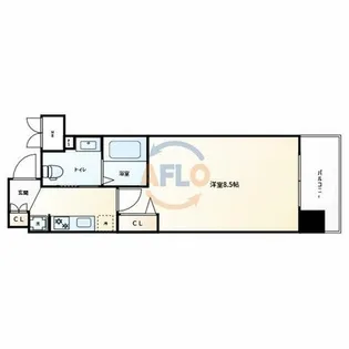 ファーストフィオーレ京橋イースト【2階】の間取り