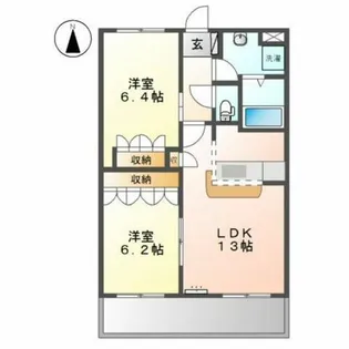 パステルヒルズ【1階】の間取り