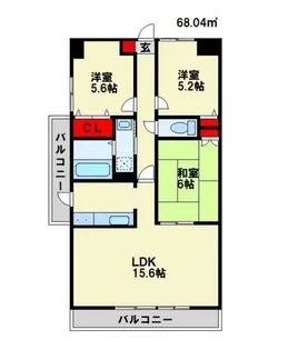 ルネックスⅡ【2階】の間取り