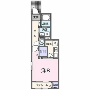 愛知県名古屋市緑区砂田1丁目【アパート】の間取り