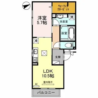 ボヌール南久宝寺【1階】の間取り