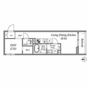 S-MOVE緑橋Ⅱ【0101号室】の間取り