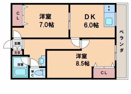 OSAKA平成【4階】の間取り