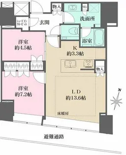 Brillia Tower堂島【403号室】の間取り