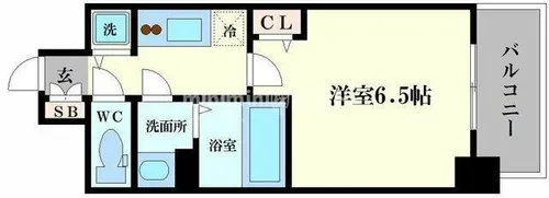 アドバンス大阪バレンシア【7階】の間取り