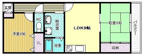 リバティ青山【3階】の間取り