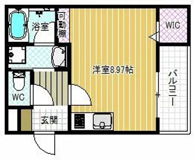 ステラウッド南恵我之荘Ⅱ【302号室】の間取り
