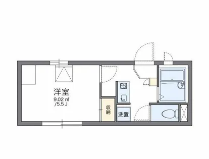 レオパレスウィステリア【206号室】の間取り