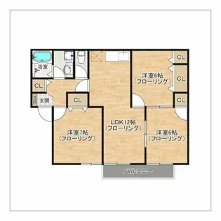 モントーレ21【1階】の間取り