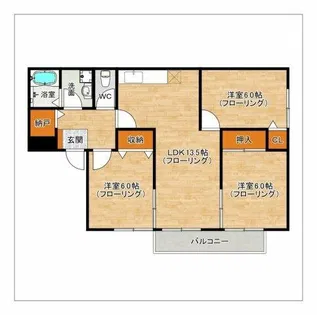 モントーレ21【203号室】の間取り