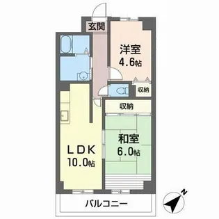 Champs Riviere【4階】の間取り
