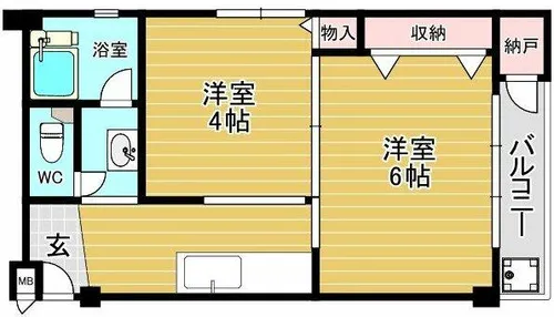 大協ビル【1階】の間取り