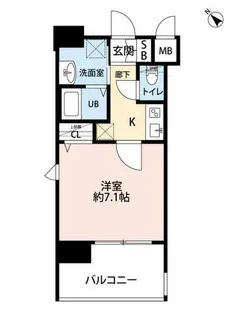 サヴォイ ラクアティック【6階】の間取り