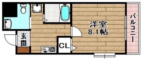 グランベール京口【5階】の間取り