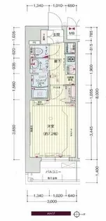 プレサンスTHE KYOTO 華苑【2階】の間取り