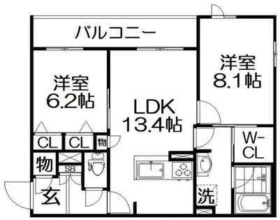シャーメゾン スターセント【3階】の間取り
