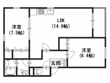 グラツィア堺【2階】の間取り