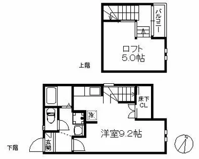 POLARIS CITY九研Ⅱ【1階】の間取り