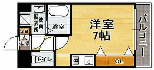 ピュアドーム博多ルネサンス【5階】の間取り