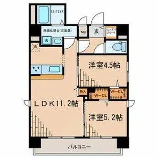 Z・R東別院【8階】の間取り