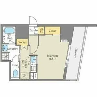 CORNES HOUSE NAGOYA【9階】の間取り