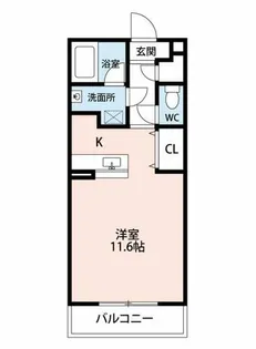 Lapis2【203号室】の間取り