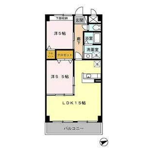 愛知県名古屋市守山区大森5丁目【マンション】の間取り